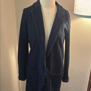 Anthropologie Harlyn Striped sweater blazer